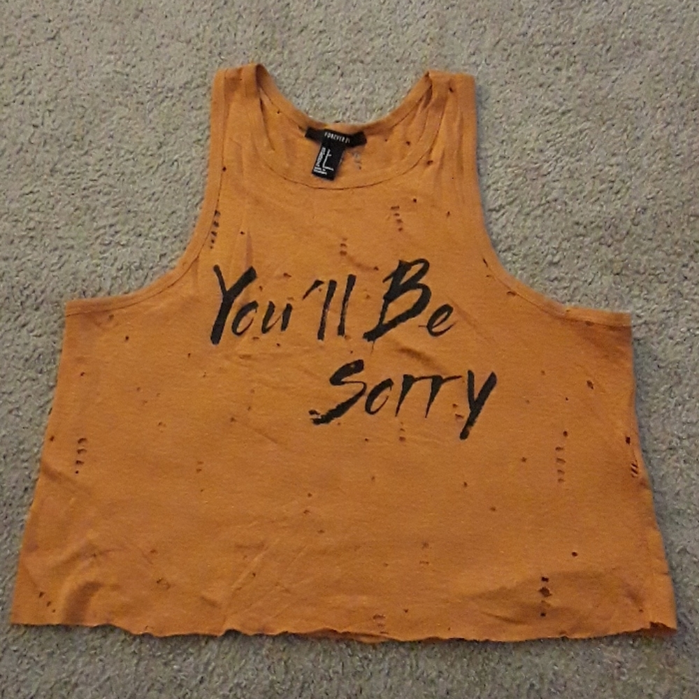 Forever 21 distressed tank